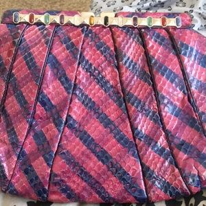 Snake Skin Clutch